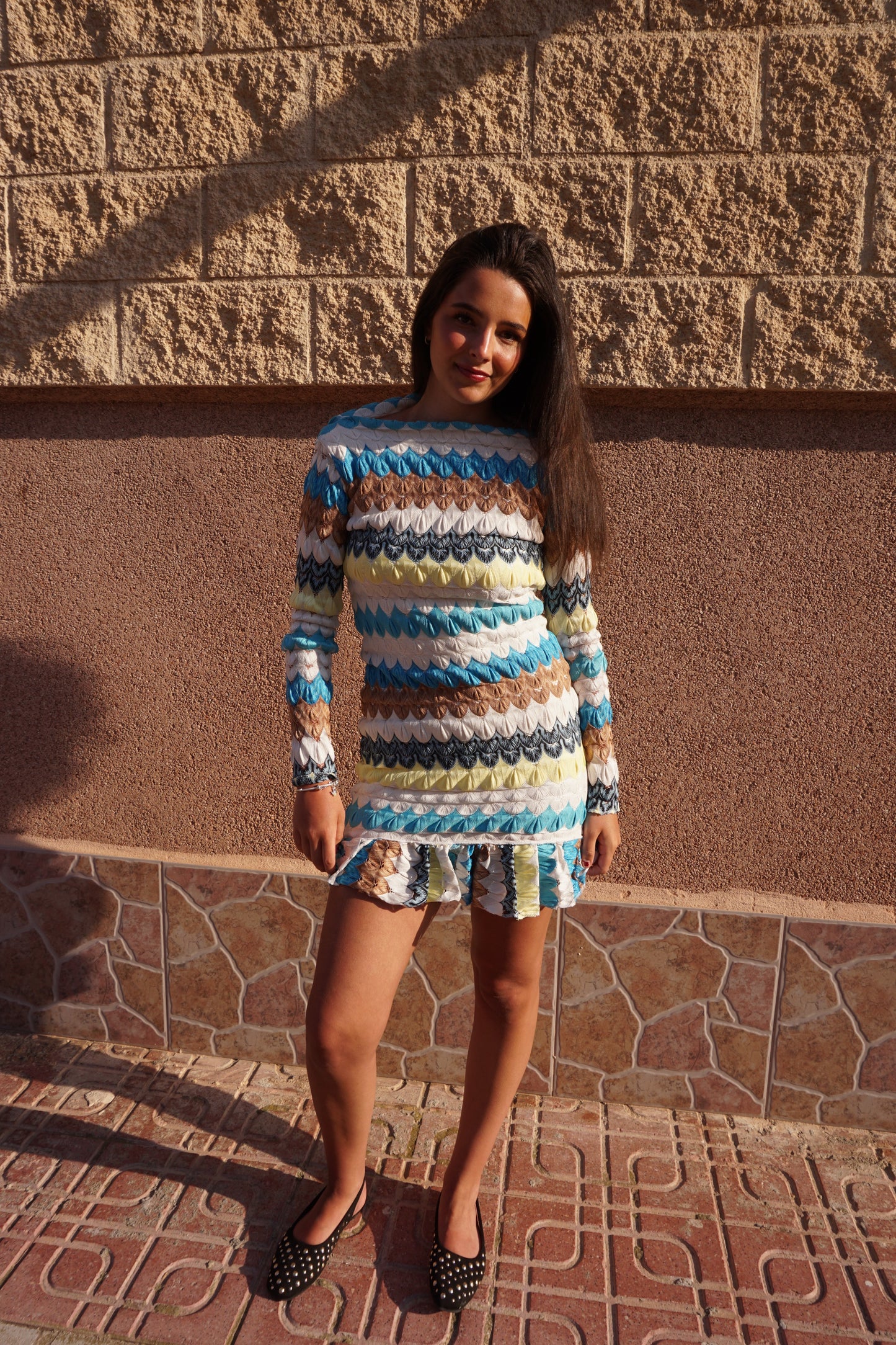 Zigzag Mini Dress (PRESALE)