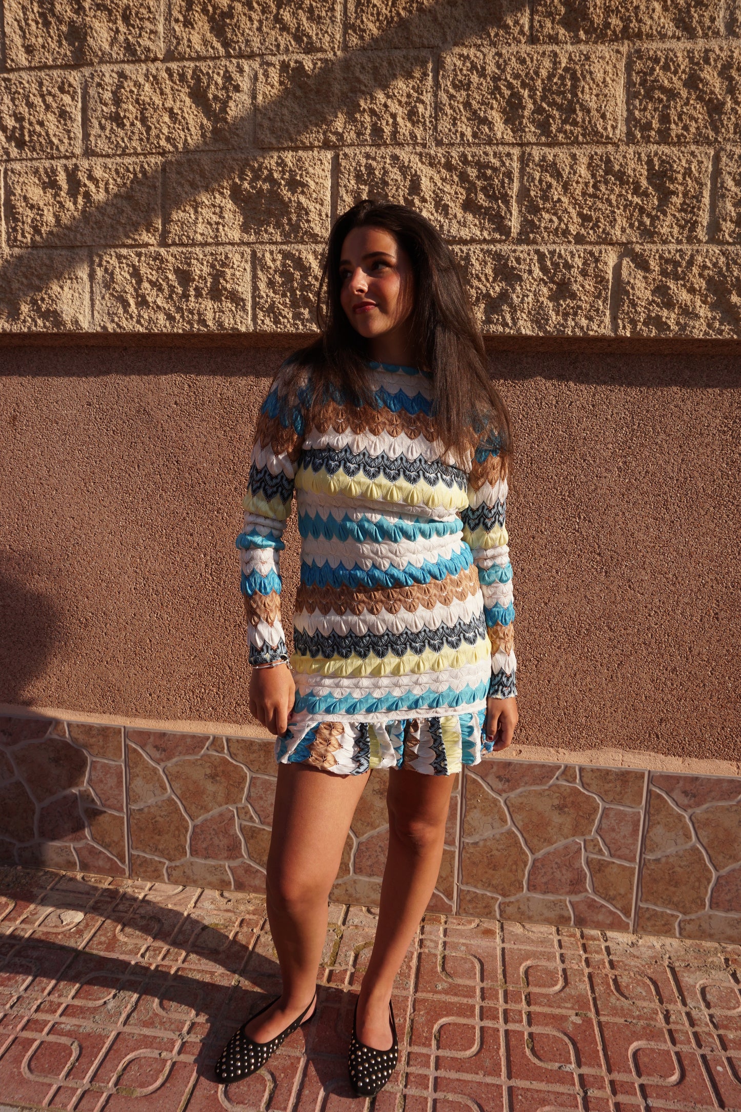 Zigzag Mini Dress (PRESALE)
