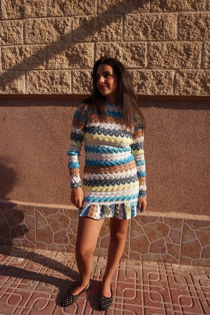 Zigzag Mini Dress (PRESALE)