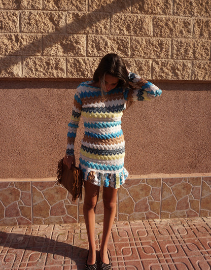 Zigzag Mini Dress (PRESALE)