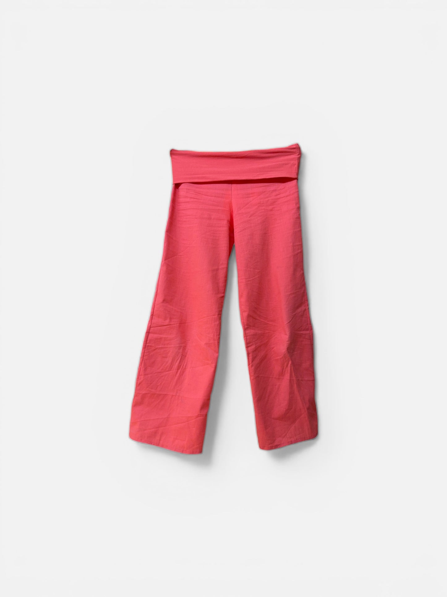 Coral linen pants