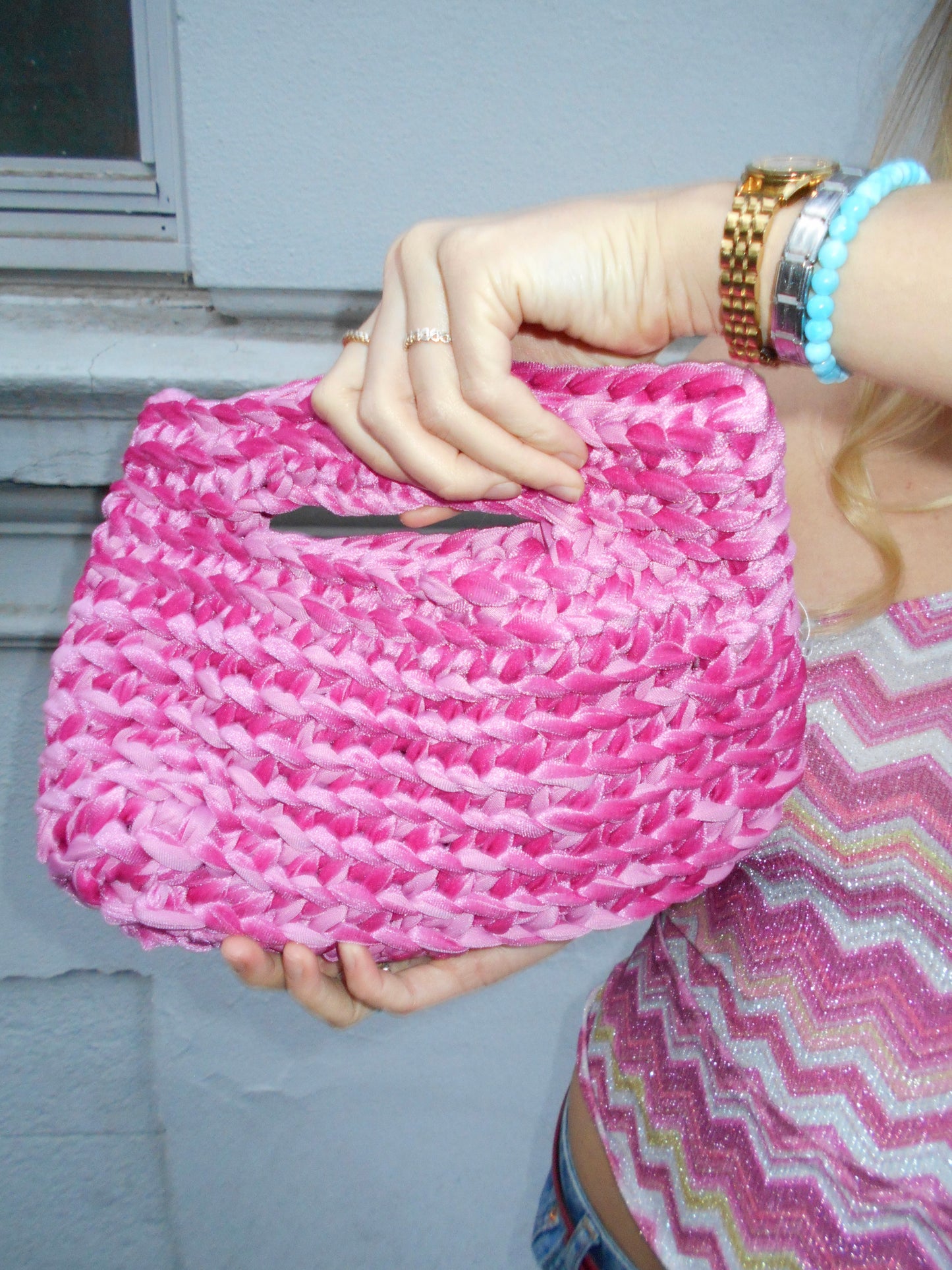 Sparkly Velour Bag